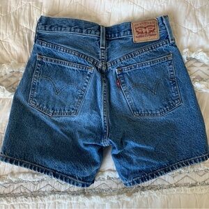 Levi's Vintage-Style Dark Blue Denim Shorts